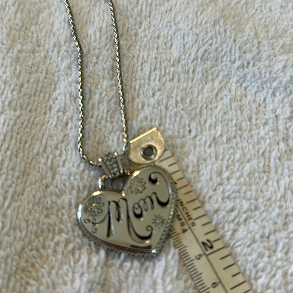 Brighton MOM heart pendant necklace